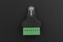 Ethernet RJ45 Male Plug Terminal Block, Detachable, Metal Shielded
