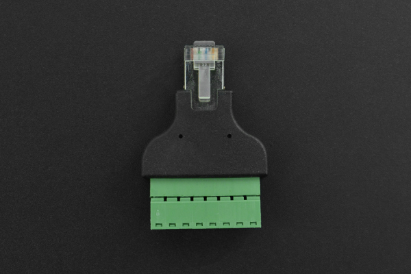 Ethernet RJ45 Male Plug Terminal Block, Detachable, Metal Shielded