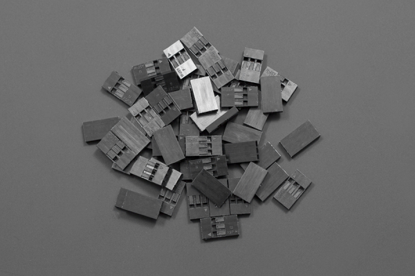 Female Housing Pin PH2.54, 3P, 2.54mm Pitch, Plastic