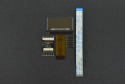OLED Transparent Display 1.51", 128x64, Full-View, Blue, SPI/GDI