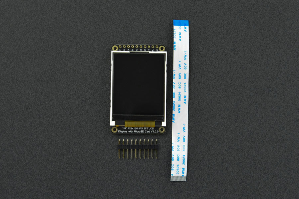 TFT LCD Display 1.8Inch 128x160 IPS, MicroSD Card Slot