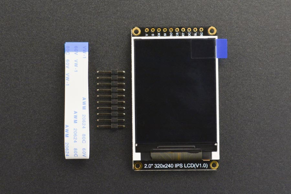 TFT LCD Display 2.0 Inch 320x240 IPS, with MicroSD Card