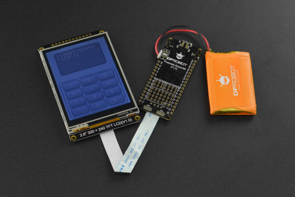 TFT LCD Resistive Touchscreen 2.8”, 320x240, with MicroSD Card Slot