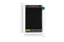 TFT LCD Capacitive Touchscreen 3.5”, 480x320, with MicroSD Card Slot