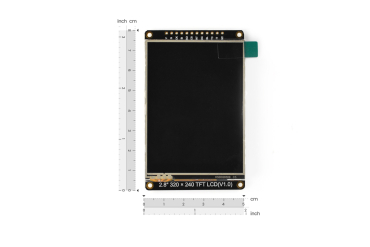 TFT LCD Capacitive Touchscreen 3.5”, 480x320, with MicroSD Card Slot