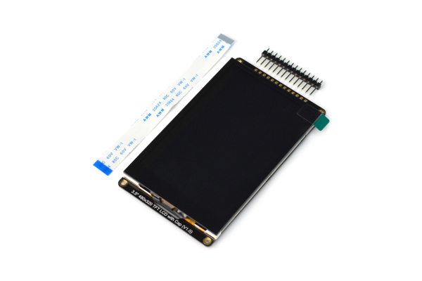 TFT LCD Capacitive Touchscreen 3.5”, 480x320, with MicroSD Card Slot