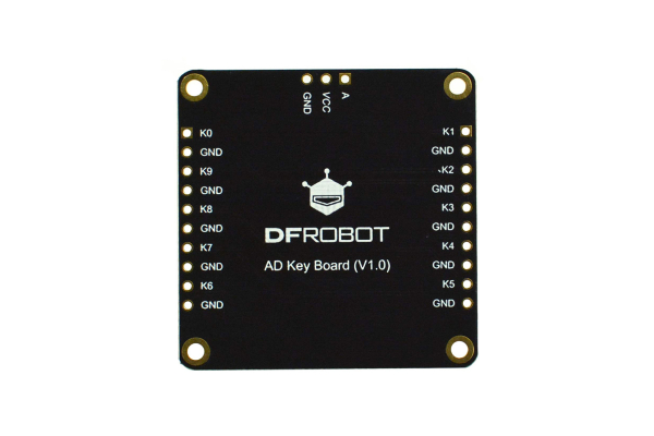 ADKey Board -10 Keys, 20 Caps, 3.3~5V, 40x40mm