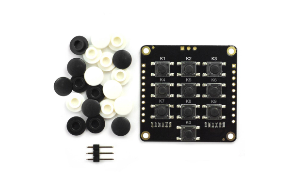 ADKey Board -10 Keys, 20 Caps, 3.3~5V, 40x40mm