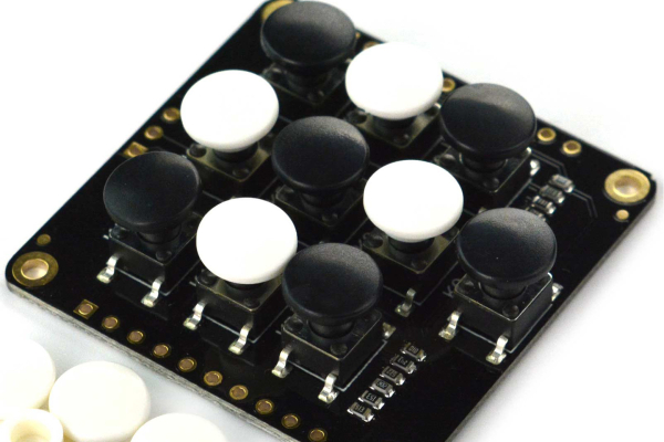 ADKey Board -10 Keys, 20 Caps, 3.3~5V, 40x40mm
