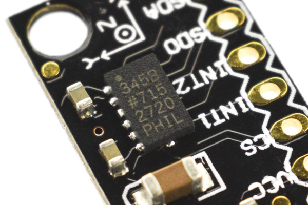 Digital Triaxial Acceleration Sensor ADXL345, 13-bit, SPI/I2C, ±16g