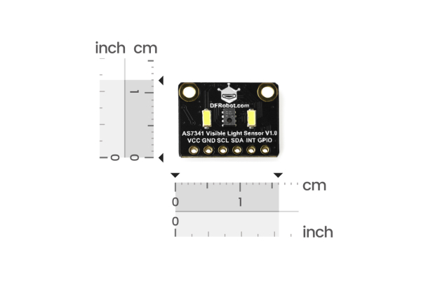 11-Channel Visible Light Sensor AS7341, 8 Optical Channels, Flicker Detection