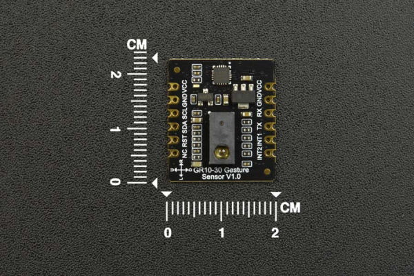 Gesture Sensor GR10-30, UART & I2C, 12 Gestures, 0~30cm