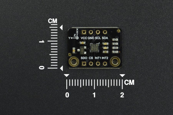 Triple Axis Accelerometer H3LIS200DL (Breakout) 100g/200g, 10uA, 1kHz