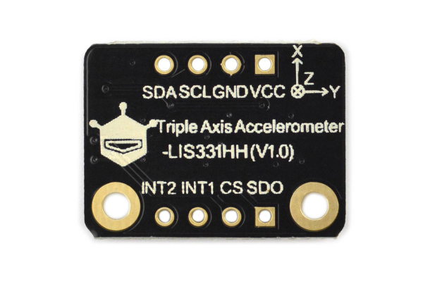LIS331HH 3-akset accelerometer, 16-bit