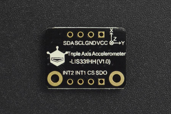 Triple Axis Accelerometer I2C LIS331HH ±6g, ±12g, ±24g