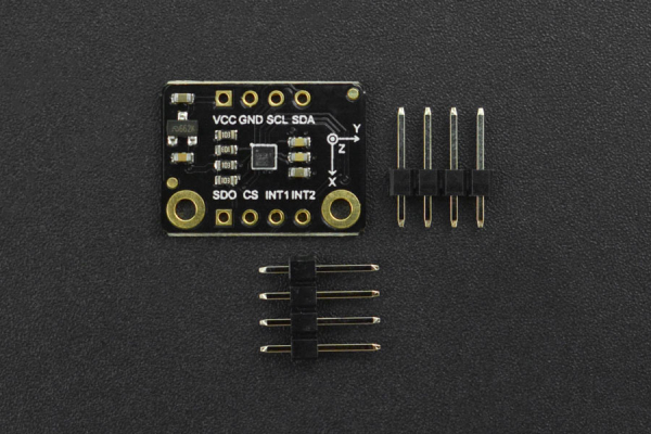 Triple Axis Accelerometer Sensor LIS2DW12, 16-bit, 2g/4g/8g/16g
