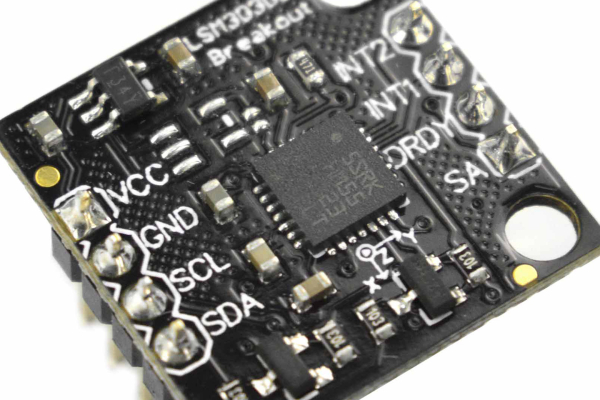 Tilt Compensated Compass LSM303, 3-Axis Accelerometer, 16-bit Data