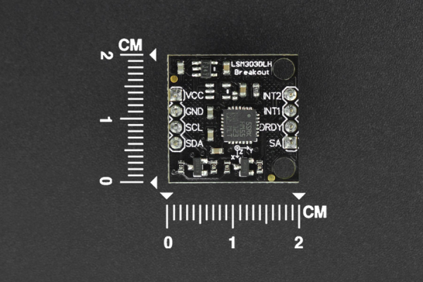 Tilt Compensated Compass LSM303, 3-Axis Accelerometer, 16-bit Data