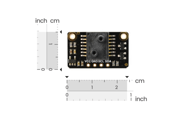 Differential Pressure Sensor LWLP5000 - ±500pa, I2C, Temp-Comp