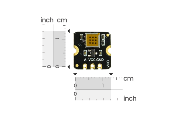 VOC Gas Detection Sensor MEMS, Breakout, 1-500ppm, Compact, Low Power, Fast Response