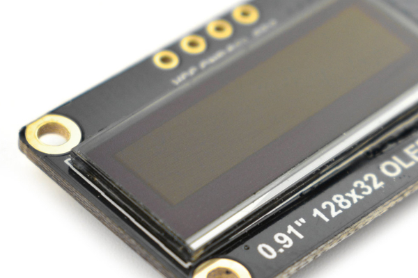 OLED Display, Monochrome 0.91” 128x32 I2C, SSD1306, Low Power