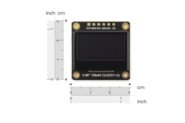 OLED Display Monochrome 0.96Inch 128x64 I2C/SPI, SSD1306, 3.3/5V