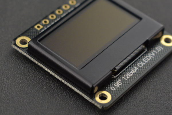 OLED-display til visning af tekst og grafik