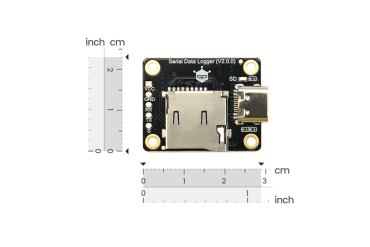 Serial Data Logger, Arduino, USB, 32GB TF, LED, FAT32