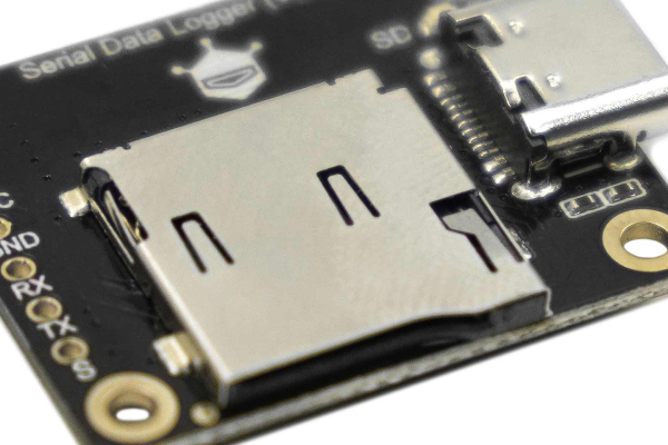 Serial Data Logger, Arduino, USB, 32GB TF, LED, FAT32