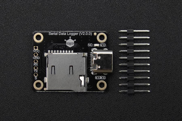 Serial Data Logger, Arduino, USB, 32GB TF, LED, FAT32