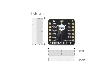 DC Motor Driver TB6612FNG, 2x1.2A, 2.7V-12V, Dual Channel