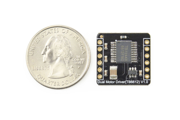 TB6612FNG motordriver, 2x1.2A, dual-kanal