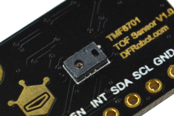 TMF8701 ToF Sensor, 10-600mm, Sunlight/Dark, I2C, Low Power