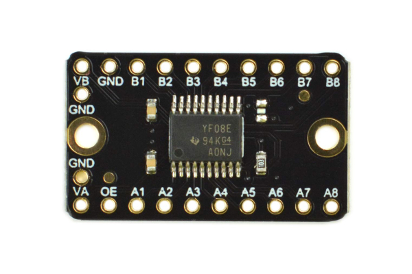 8-bit, TXS0108E, 1.2-5.5V, 60Mbps, bidir.