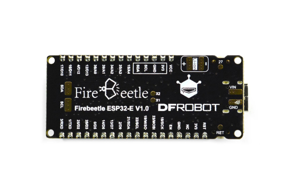 FireBeetle 2 ESP32-E IoT Microcontroller, with Header, Supports WiFi, Bluetooth