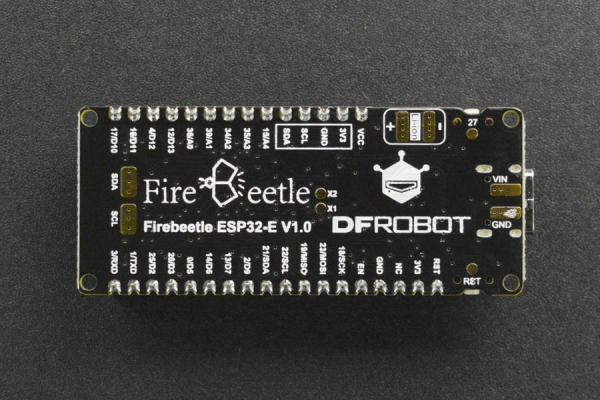 FireBeetle 2 ESP32-E IoT Microcontroller, with Header, Supports WiFi, Bluetooth