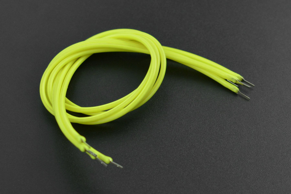 Flexible LED Filament, 3V 260mm, Green, 5 Pack, High Brightness, Bendable