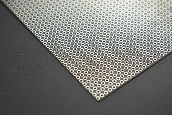 ProtoBoard Flexible Single Sided 18x30cm, 0.4mm, 1mm Holes