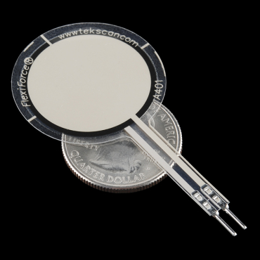 Flexiforce Pressure Sensor - 25lbs, Superior Linearity, 1" Area