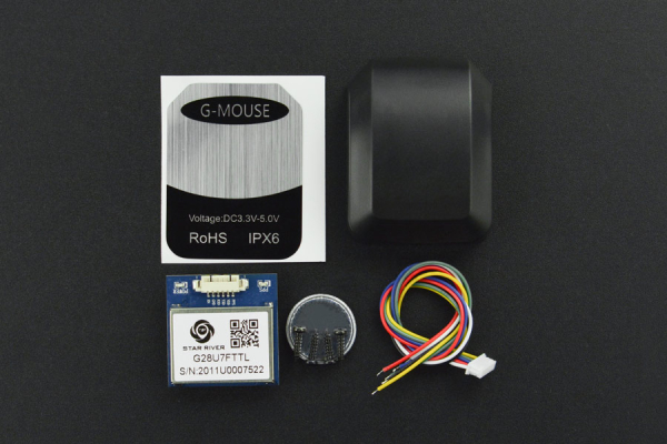 GPS Module with Enclosure, 10Hz, 56-Channel, -161dBm Sensitivity