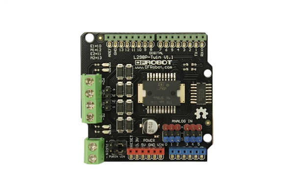 Motor Shield 2x2A for Arduino, L298P, 7-12V, 2A per Channel