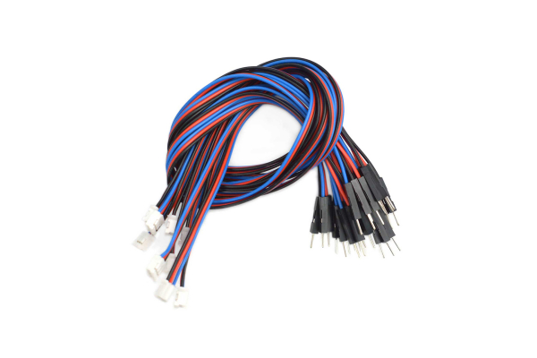 Analog Cable Pack, 3 Pin PH2.0 to DuPont Male Connector, 30cm