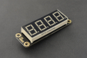 4-Digital LED Segment Display Module (Green), I2C, 8-Level Brightness