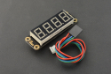 4-Digital LED Segment Display Module (Green), I2C, 8-Level Brightness