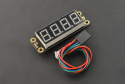4-Digital LED Segment Display Module (Red), I2C, 8-Level Brightness