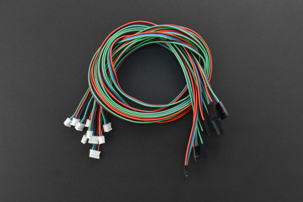 Sensor Cable 4Pin I2C/UART, 50cm, 10 Pack, for Arduino