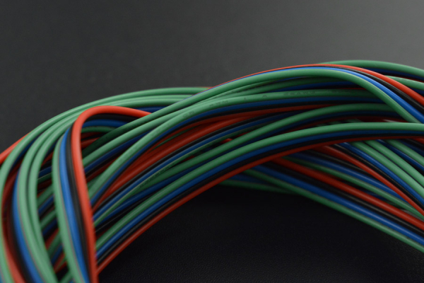 Sensor Cable 4Pin I2C/UART, 50cm, 10 Pack, for Arduino