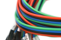 DuPont Line 4PIN M/M 30cm 5 Pack, I2C/UART Labels, RoHS Compliant