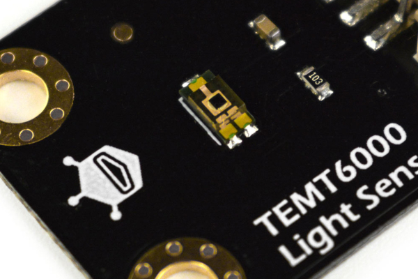 Analog Ambient Light Sensor TEMT6000, Human Eye Response, 1-1000 Lux