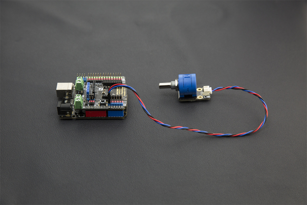 Analog Rotation Potentiometer Sensor, Rotation 3600° for Arduino